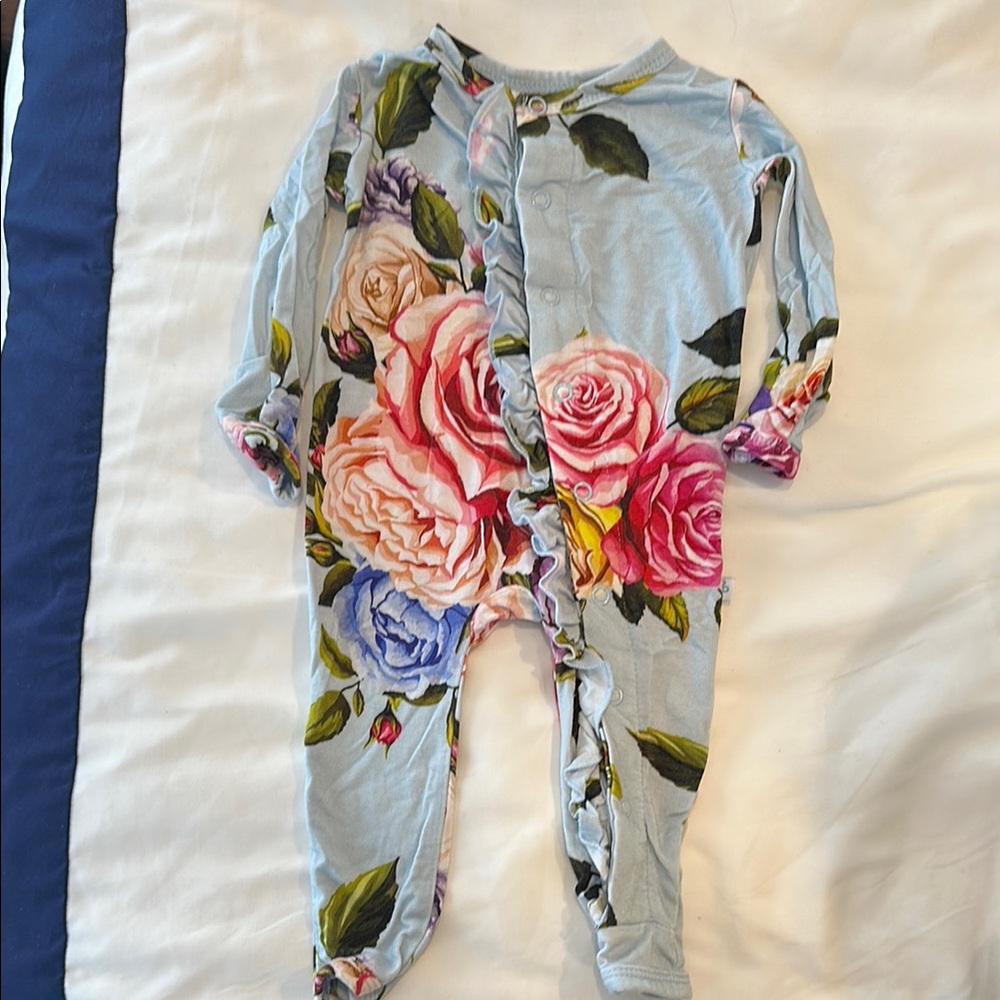 Posh Peanut Newborn Floral Kids One Piece